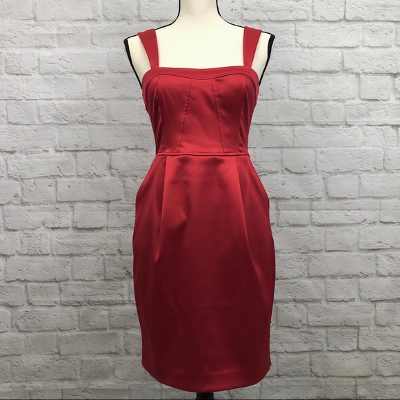 Express Dresses & Skirts - Express Red Sleeveless Dress With Pockets